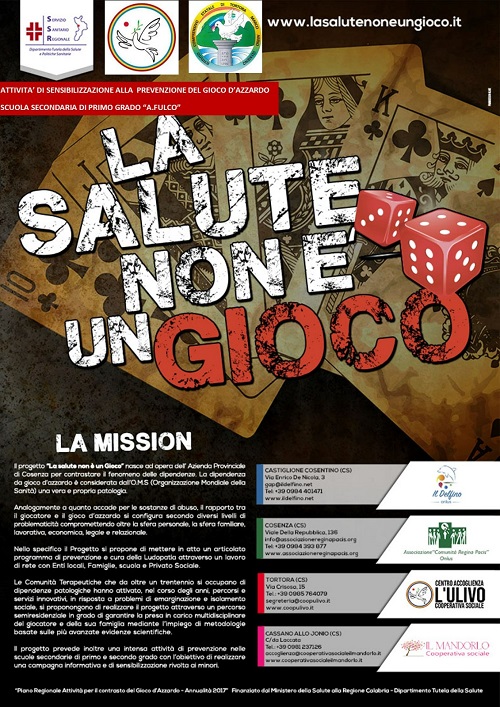 Locandina LA SALUTE NON E UN GIOCO