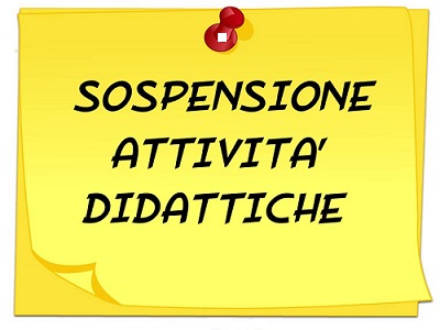 sospensione attività didattiche 2