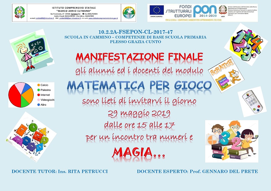 LOCANDINA PON FINALE matematica per gioco