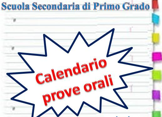 calendario esami orali